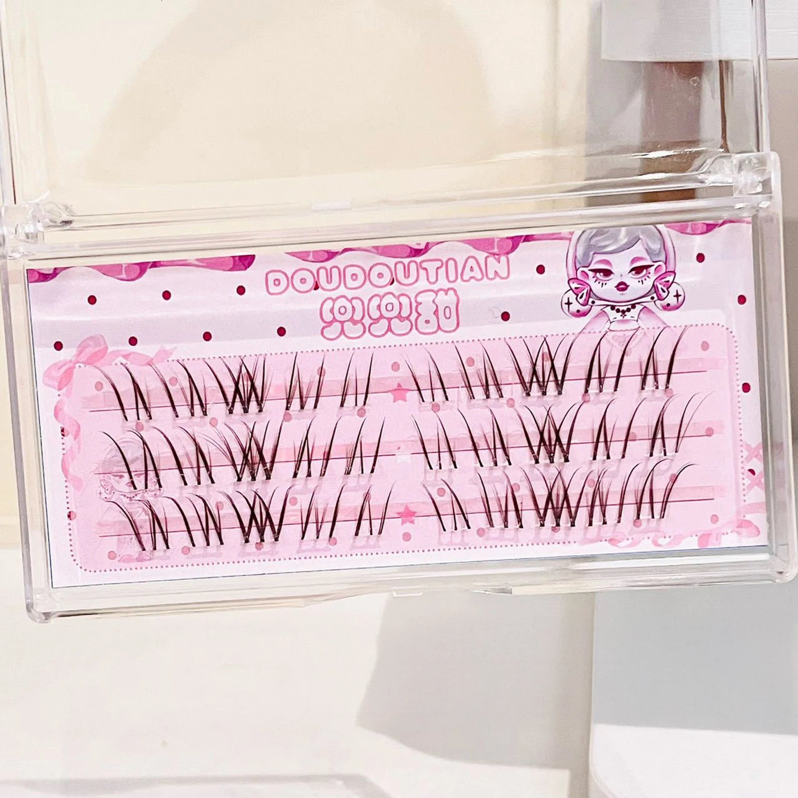 3/10 Rows Sweet Brown Wispy False Eyelashes Natural Airy Manga Style Eyelash Extension For Beginners 7-12mm Perfect Eye Makeup Peaceful Pleasures Health and Wellness