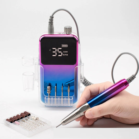 Cordless Brushless Electric Nail Drill 35000 RPM Rechargeable Electric Nail Drill Peaceful Pleasures Health and Wellness