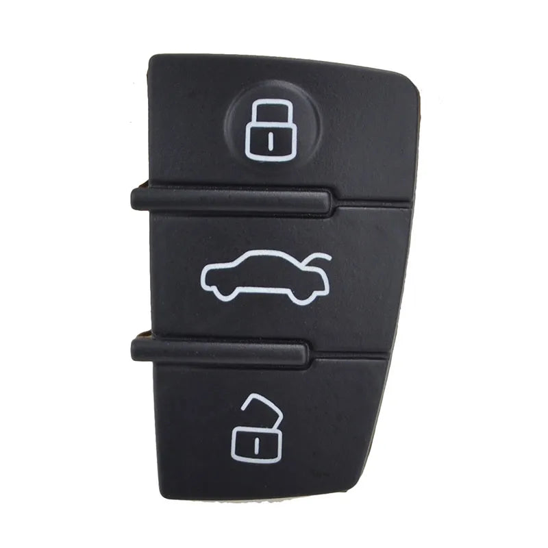 Remote Flip Key FOB Shell 3 Button Rubber Pad Replacement for AUDI A2 A3 S3 A4 A6 A6L A8 Q3 TT Quattro Peaceful Pleasures Health and Wellness