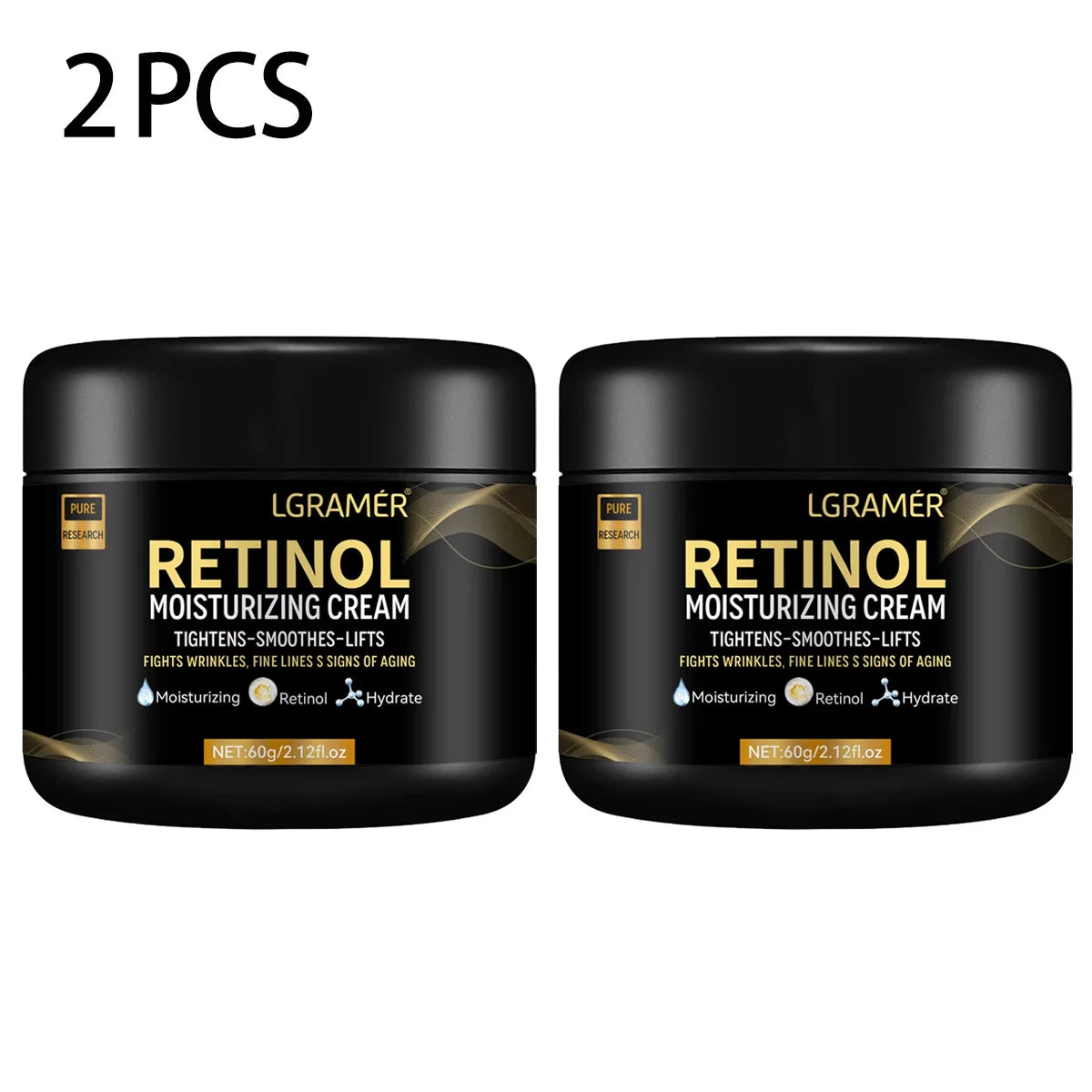 LGRAMER Men's Retinol Face Cream – Anti-Aging Moisturizer