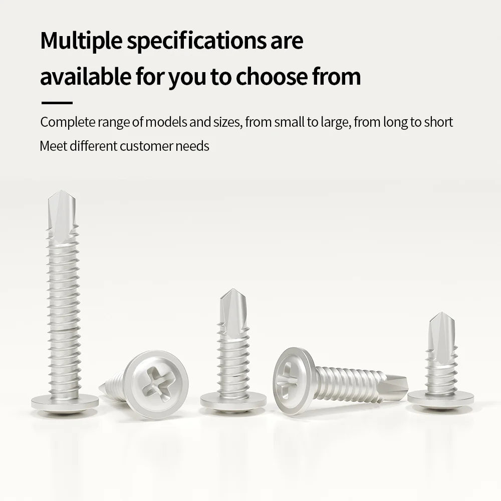 M4.2 Self-Tapping Tek Screws 410 Stainless Steel Truss Head