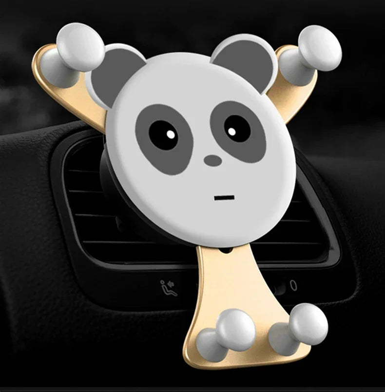 Gravity Car Phone Holder Air Vent Clip | iPhone & Samsung