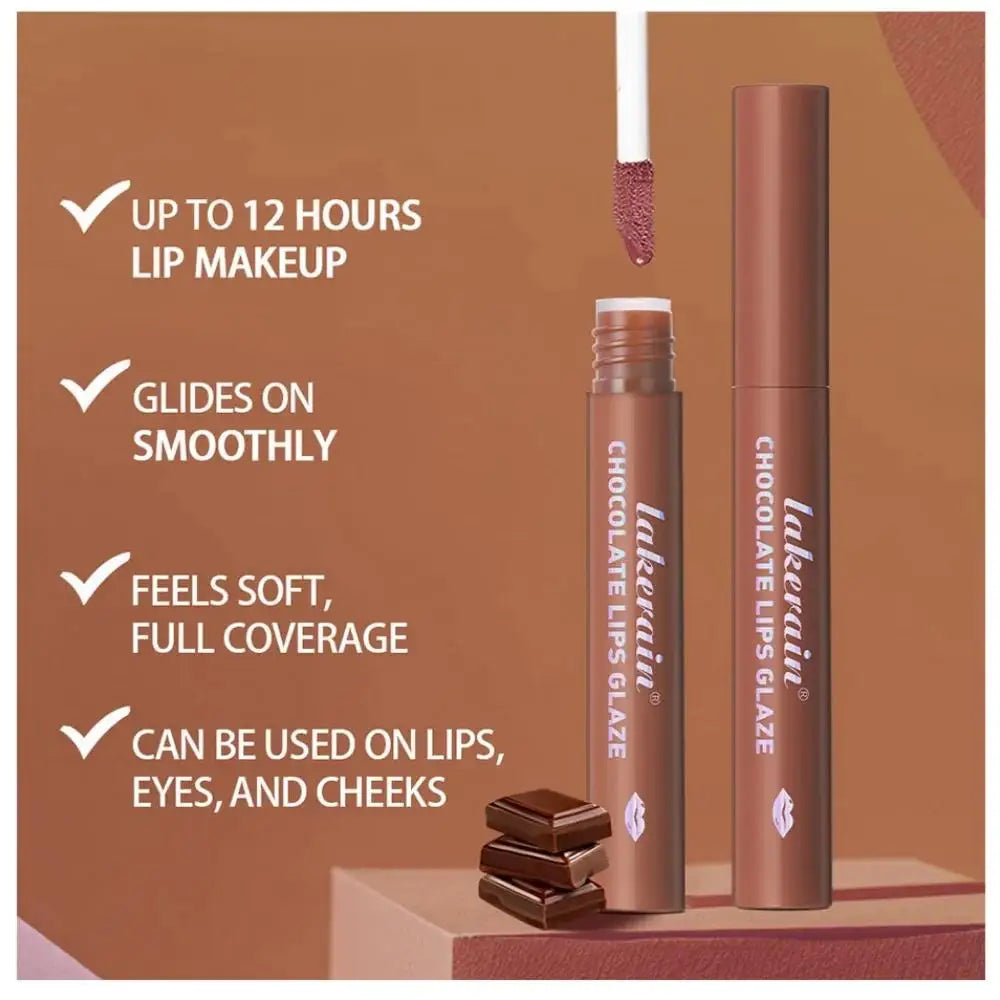 Lakerain Velvet Matte Lip Glaze Set – Waterproof, 5-Piece