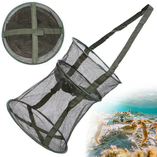 Collapsible Fishing Trap Net, Foldable Multi-Purpose Catcher For Crab Shrimp Eel Minnow Crayfish Outdoor Tackle Peaceful Pleasures Health and Wellness