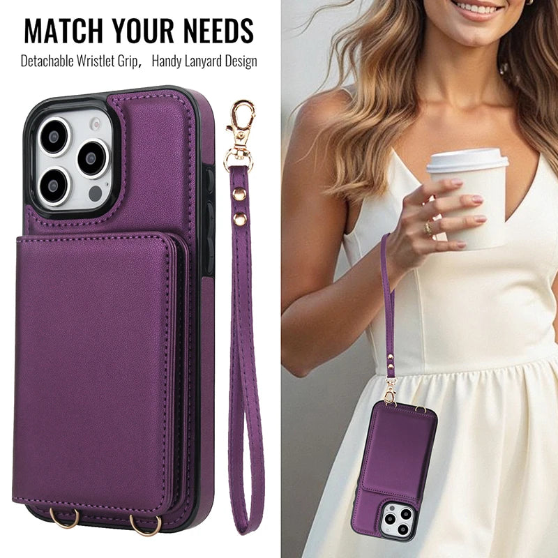 case for iphone 15 pro max with pocket magsafe wallet for iphone 17 pro card case smartphone case for iphone 16 phone covers Peaceful Pleasures Health and Wellness