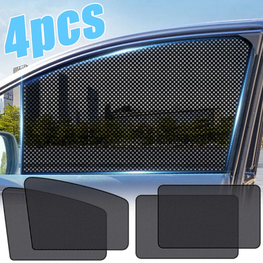 Car 5D Magnetic Mesh Sunshade Heat Insulation Strong Magnetic Adsorption Type Sunscreen Covers Car Side Window Blackout Curtains Peaceful Pleasures Health and Wellness