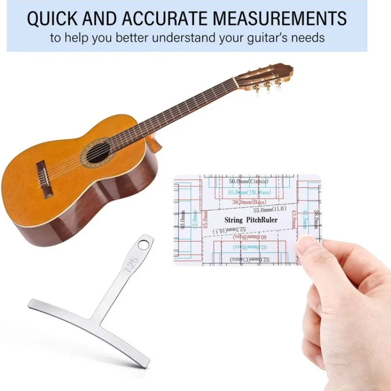 Wholesale Guitar Measuring Ruler T-shaped Arc String Distance Leveling