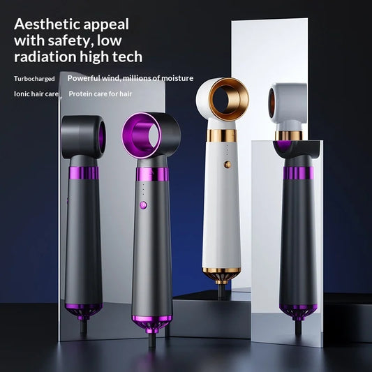 HOMEFISH 5-in-1 Electric Hair Dryer with Automatic Straight & Curling Iron Hot Air Comb & Diffuser for Outdoor Use AC Motor Peaceful Pleasures Health and Wellness