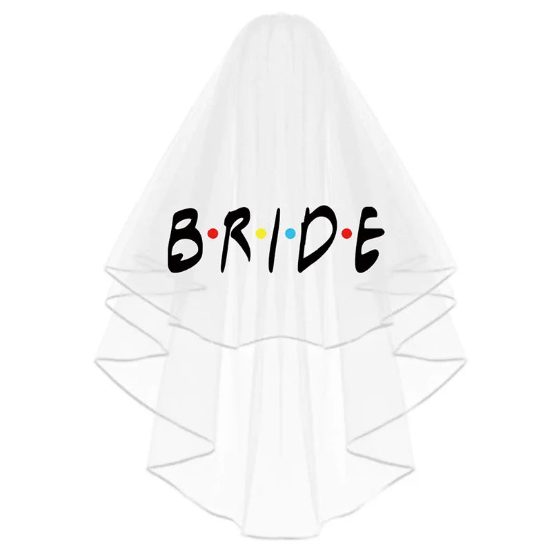 Friends Themed Bachelorette Veil & Party Props | Bridal Shower Bachelorette Party Set Peaceful Pleasures Health and Wellness