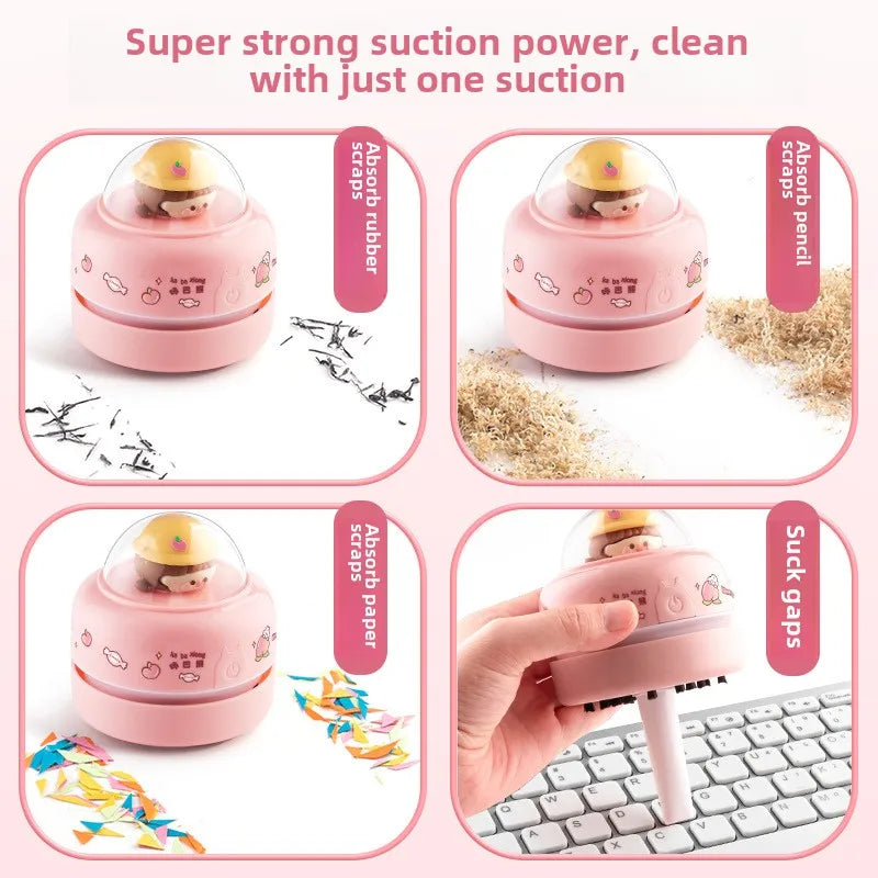 Practical Desktop Vacuum Cleaner Electric Student Suction Eraser Shavings Pencil Shavings Cleaning Dust Keyboard Cleaning Tools Peaceful Pleasures Health and Wellness