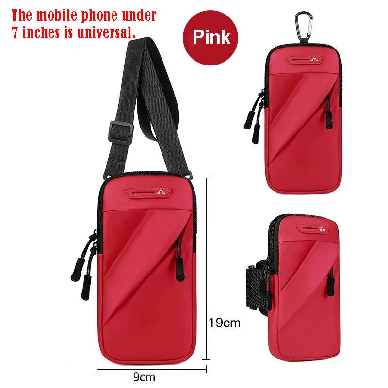 Mobile Phone Bag Wrist Armbands Running Bag For Phone Mp3 Mp4 Bags Armband On The Phone Bags Accessories Sleeve Bags Women's Bag Peaceful Pleasures Health and Wellness Red with strap China Mainland