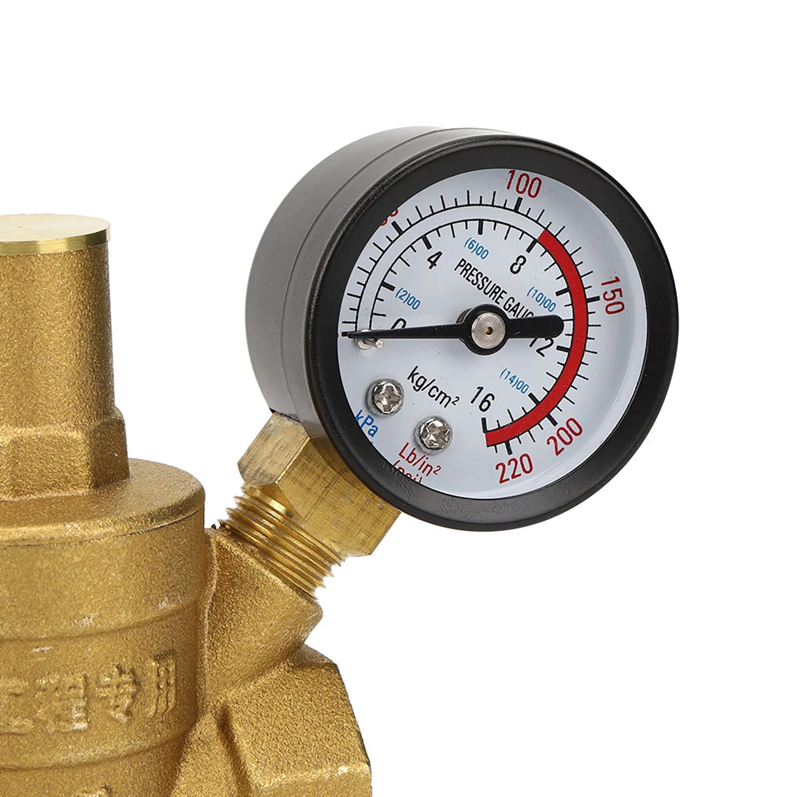 DN20 Brass Adjustable Water Pressure Regulator Reducer with Gauge Meter Brass Pressure Regulator Water Pressure Regulator Peaceful Pleasures Health and Wellness