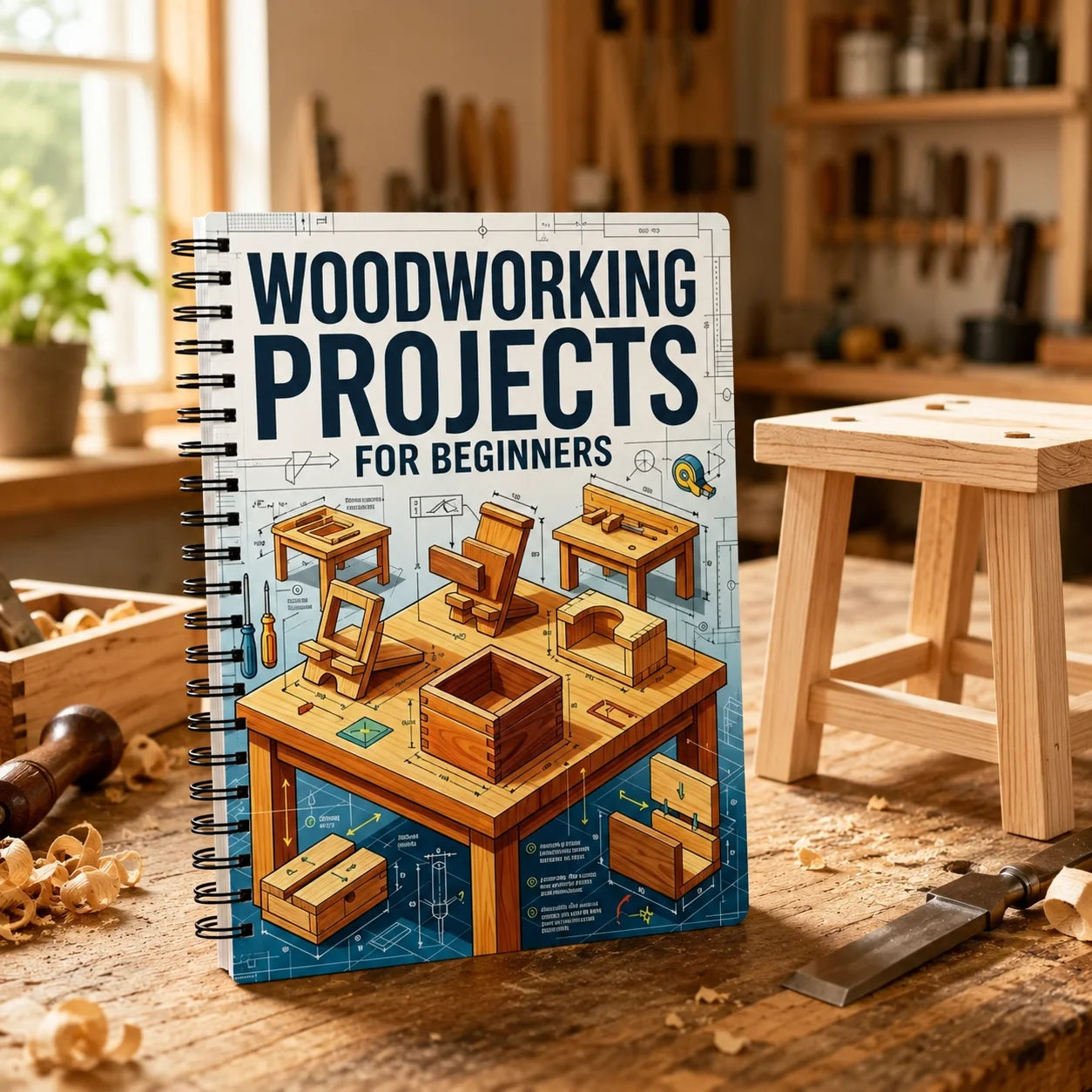 Beginner Woodworking Guide DIY Project Book Step Wood Craft Manual