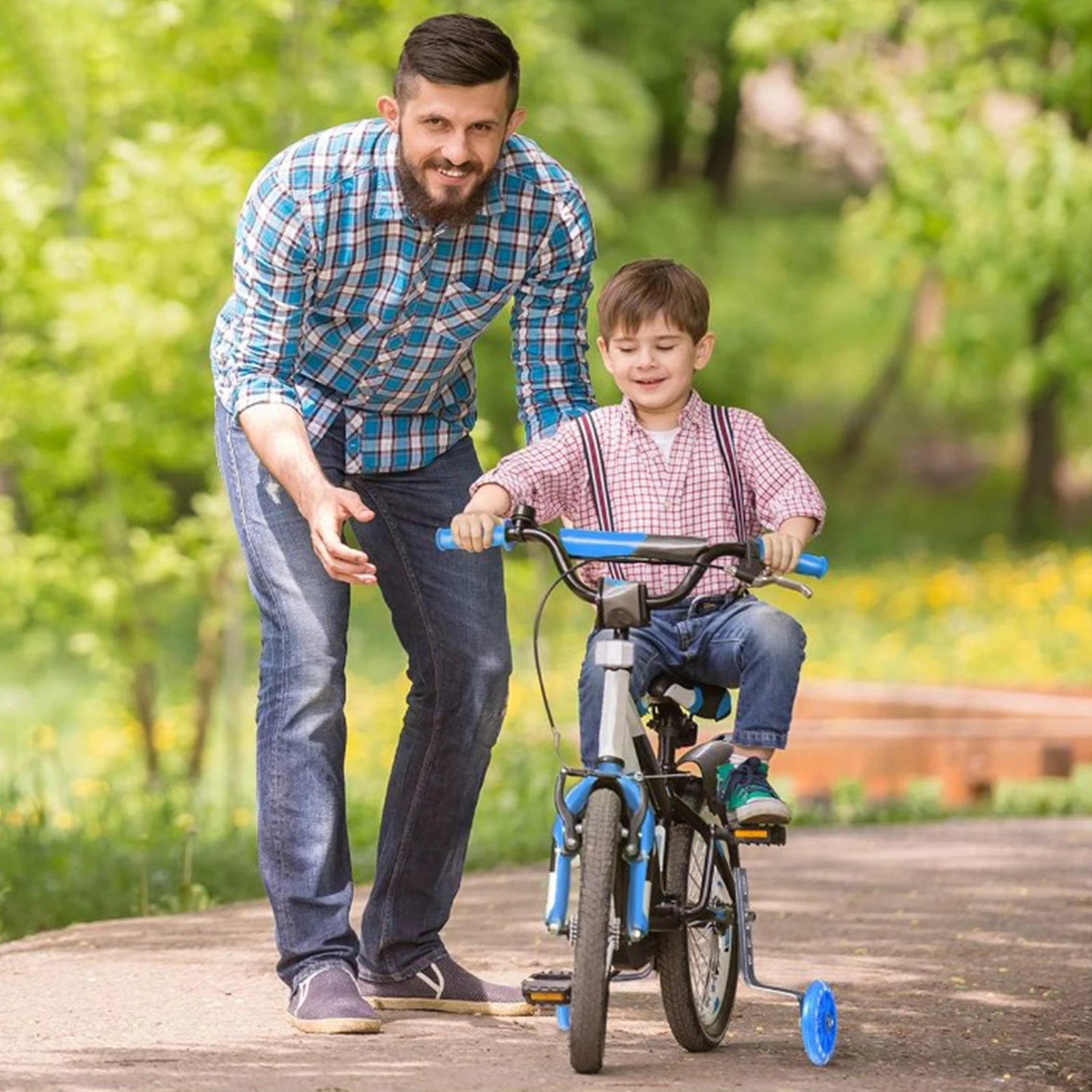 Stronger Bike Stabilizer Mounting Kit Silent Balance Flash Bicycle Assist Wheel for Children Folding Bikes Peaceful Pleasures Health and Wellness