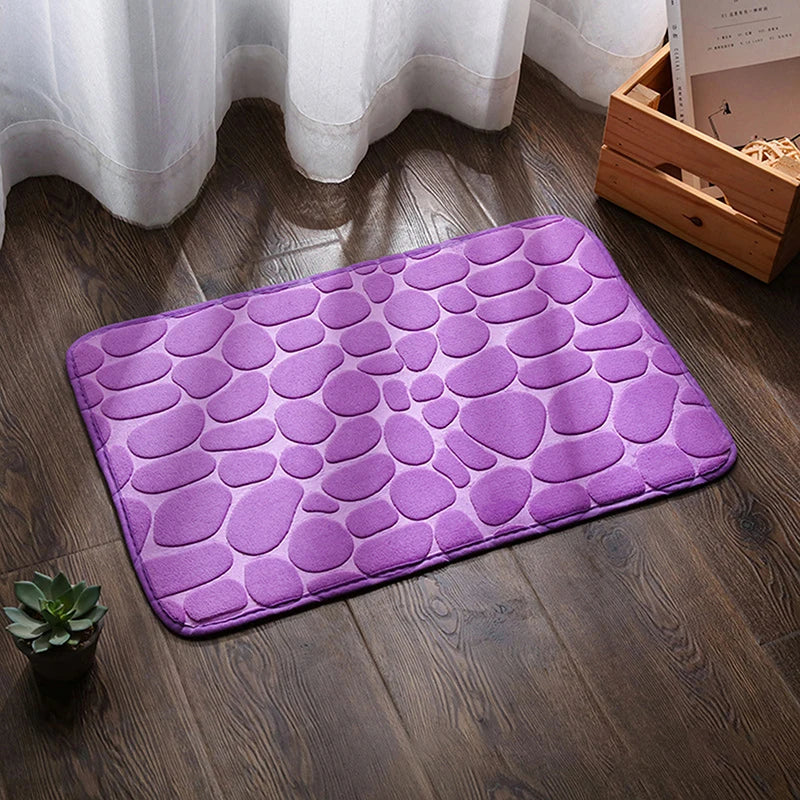 Super Absorbent Non-Slip Bath Mat | Soft Coral Fleece Rug