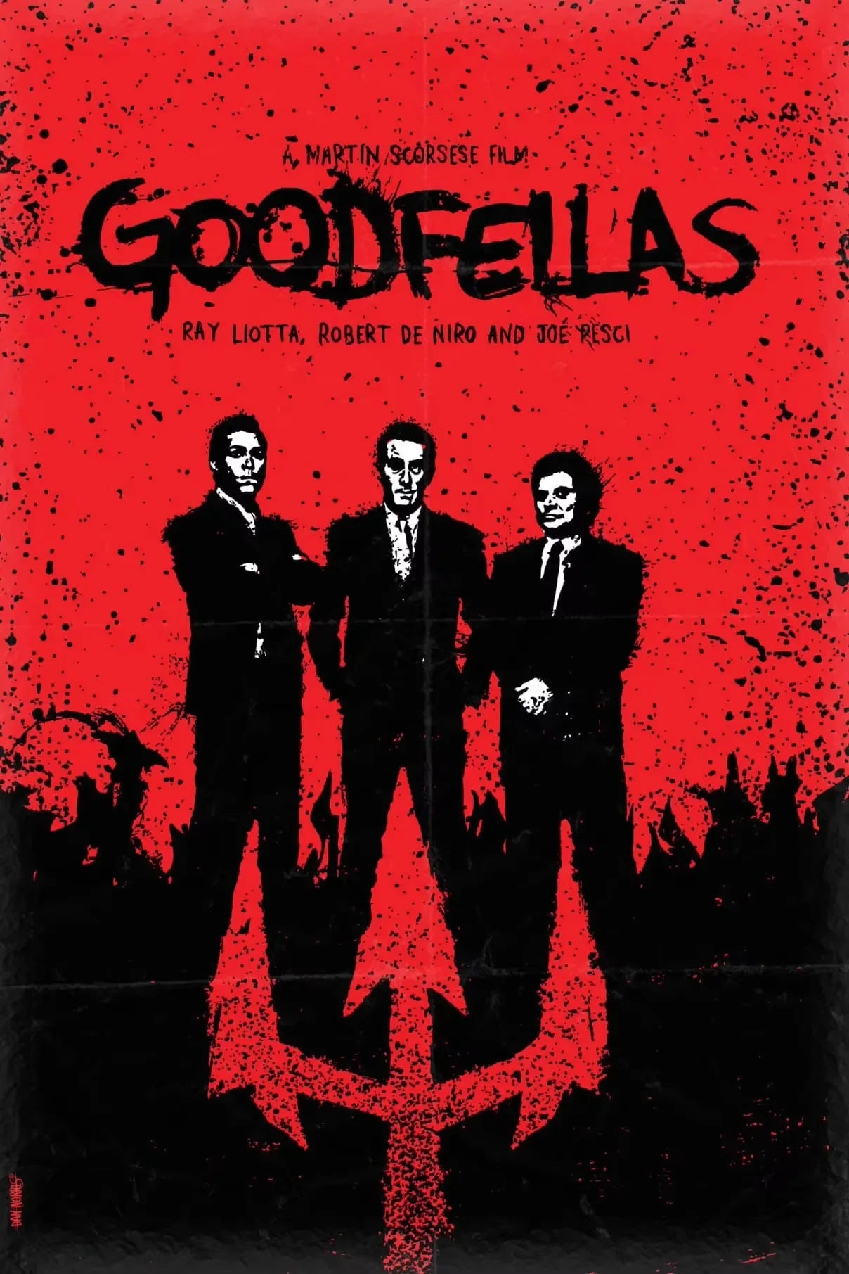Goodfellas Retro Movie Poster Canvas Wall Art | Unframed Print