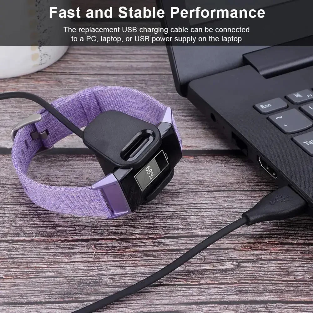 Replacement USB Charger Cord For Fitbit Charge 2 Charger Cable For Fitbit Charge 3 4 Smart Watch Dock Charging Cable Peaceful Pleasures Health and Wellness