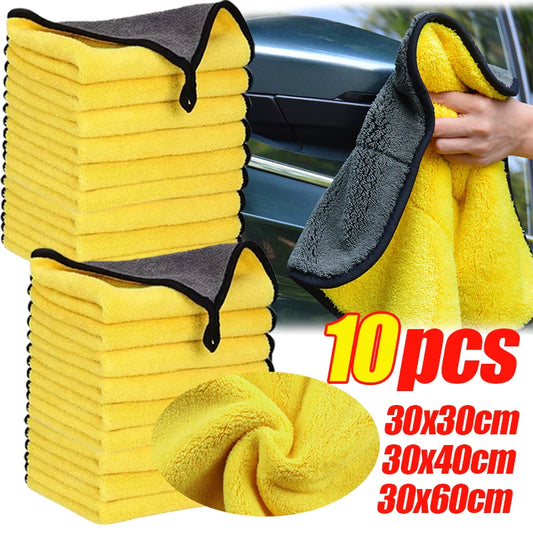 Thickened Microfiber Car Wash Towels – Absorbent, Lint-Free Microfiber Cleaning Towel Peaceful Pleasures Health and Wellness
