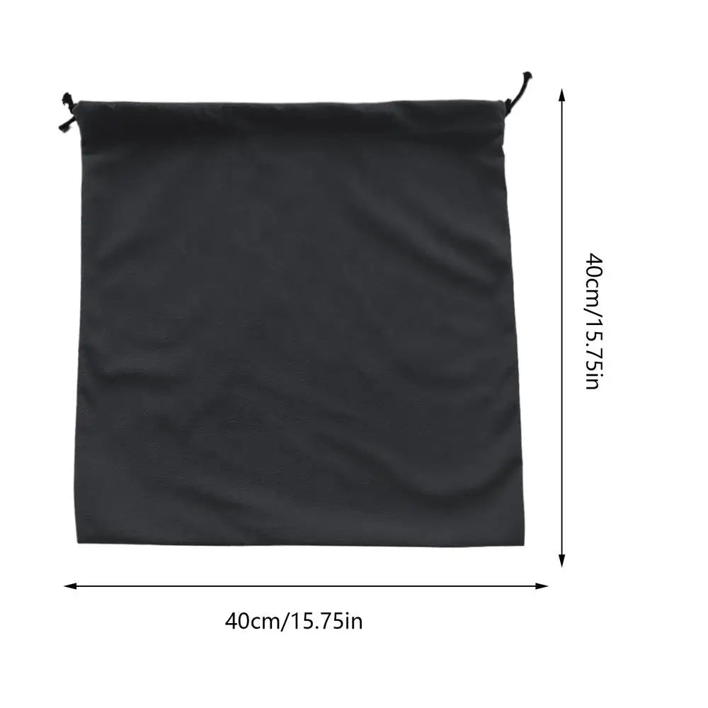 Drawstring Dust Bags for Purses, Handbags Protector & Travel Storage Pouch, Multifunctional Cloth Cover for Luxury Bags Peaceful Pleasures Health and Wellness Black