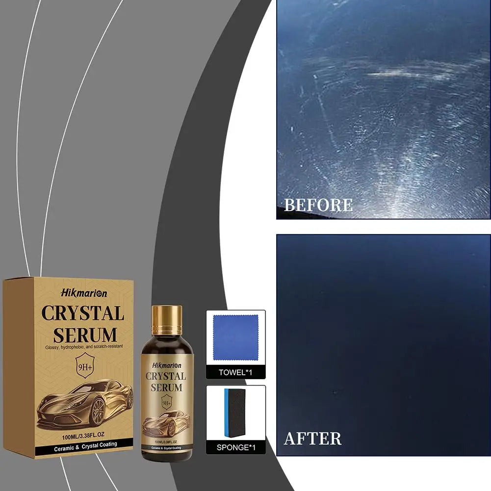 100ML Ceramic&crystal Coating 9h+ Car Crystal Serum Scratch & Abrasion Resistant Prevents Aging And Yellowing Peaceful Pleasures Health and Wellness