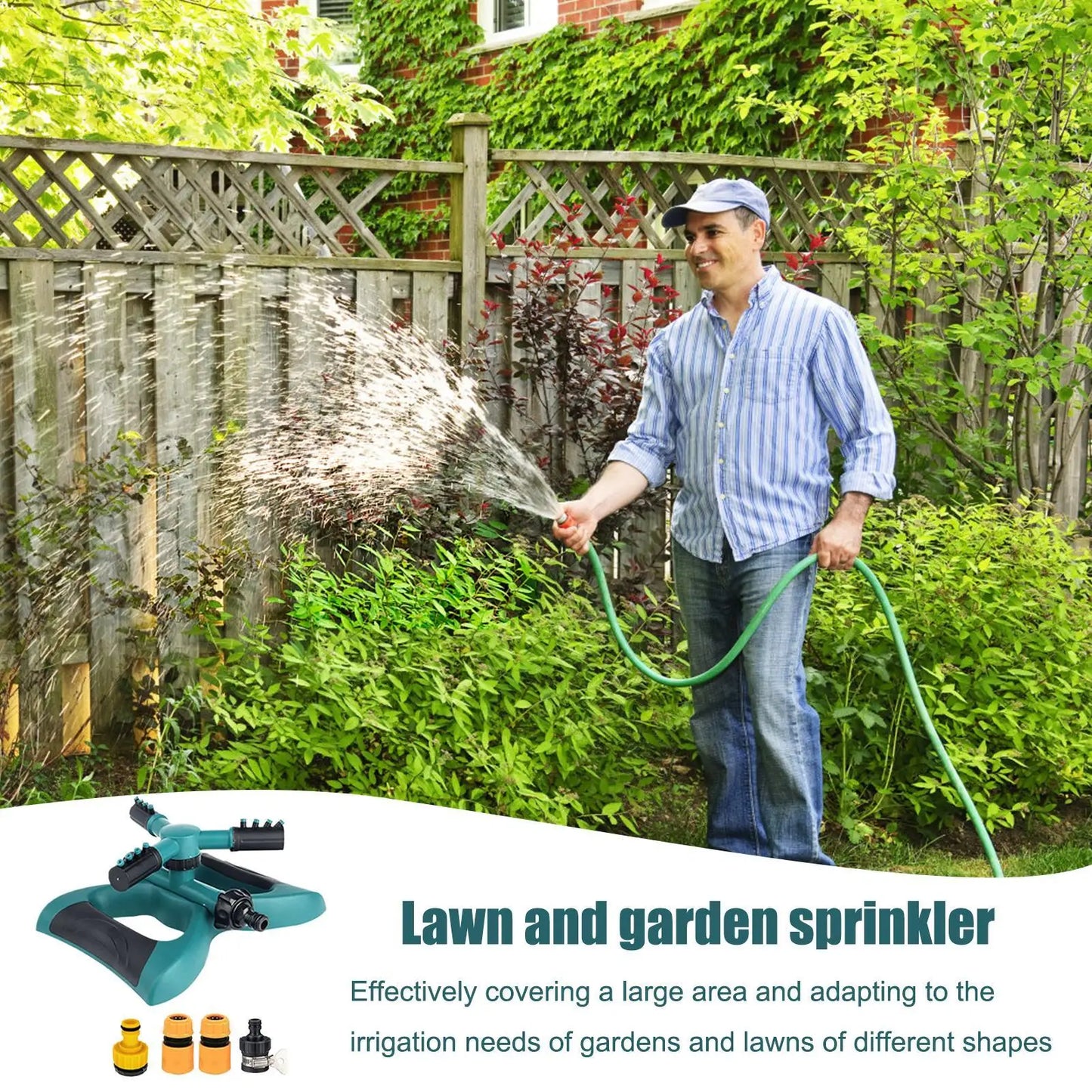 360° Rotating Lawn Sprinkler | Garden Irrigation Sprinkler