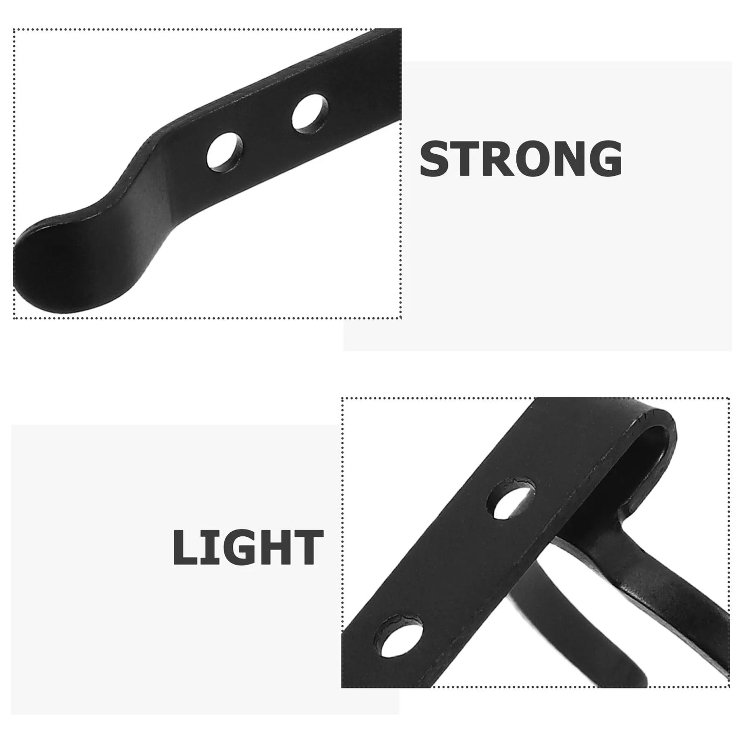 Heavy Duty Flashlight Clip Metal Detachable Adjustable Belt Pocket Hat Holder Outdoor Work Flashlight Storage Holder Peaceful Pleasures Health and Wellness