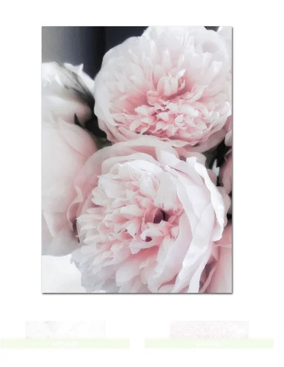 HD Canvas Wall Art for Living Room Cherry Blossoms Peony Carnation Flower Nordic Mountain Modern Pink Color Poster Home Decor Peaceful Pleasures Health and Wellness 05 20x30cm Unframed