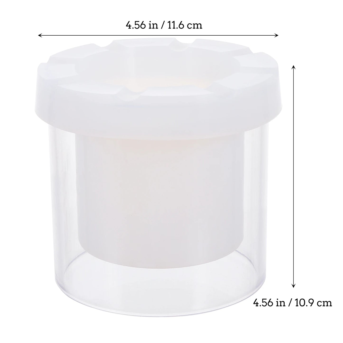 Plastic Cylinder Mold Hollow Mold Candles Decoration Aromatherapy Molds Plaster Mould Home Crafts Decoration Peaceful Pleasures Health and Wellness 10x10cm
