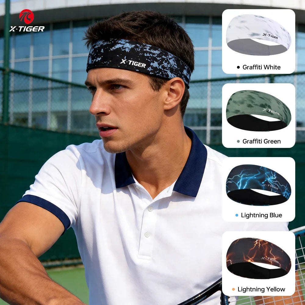 X-TIGER Sports Sweatband Headband – Cycling, Running & Gym
