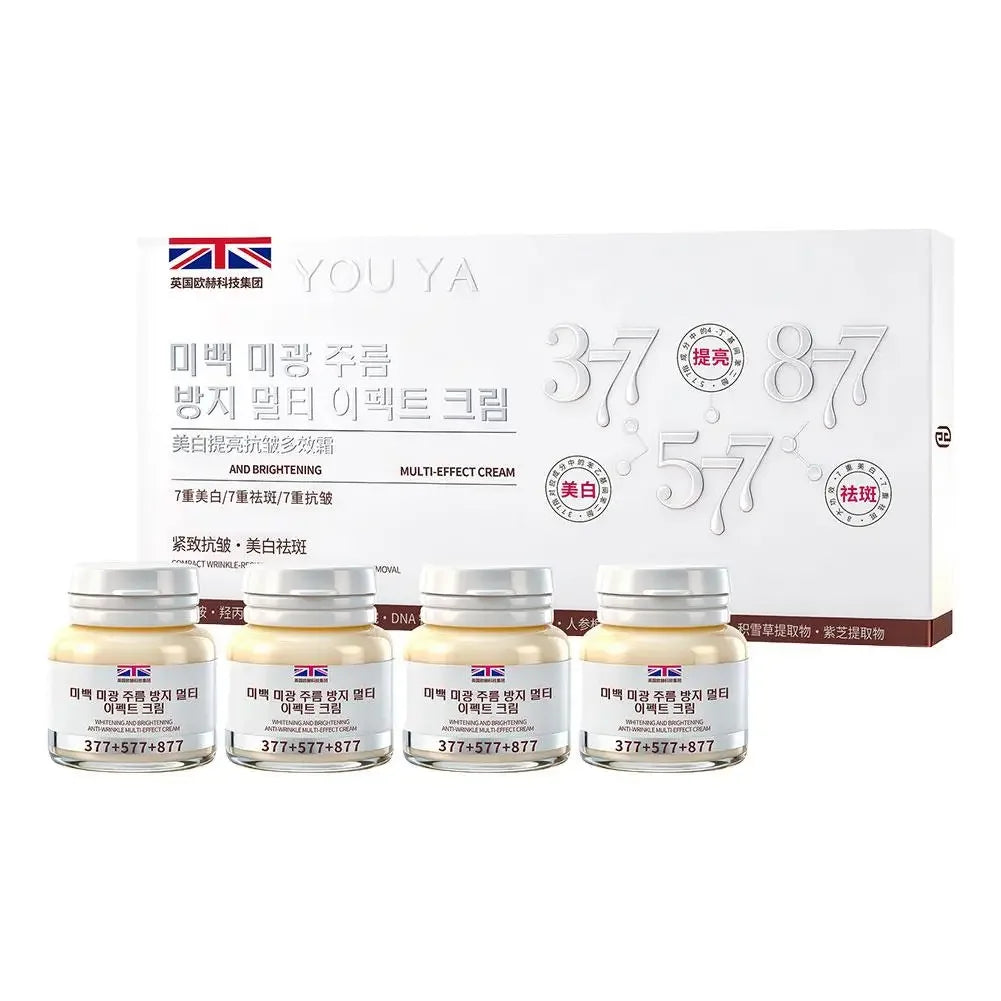 15gx4pcs 377 577 877 Nicotinamide Face Cream Whitening and Spot-Removing Dark Corrector Freckle Remove Multi-effect Cream Peaceful Pleasures Health and Wellness 4pcs 1box