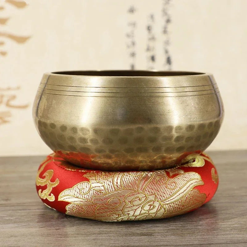 Tibetan Singing Bowl Mat | Chakra Meditation Cushion Pad