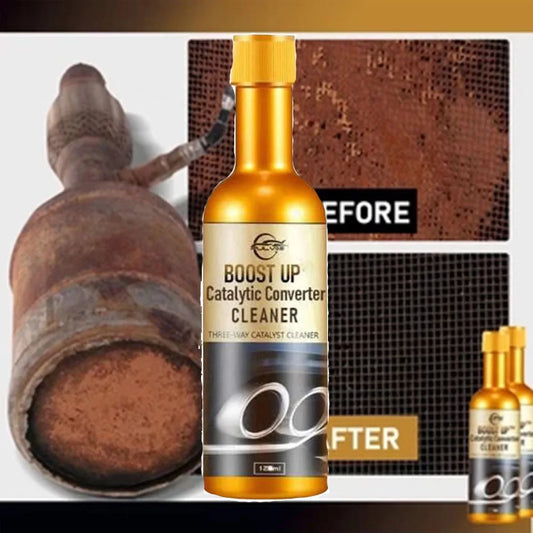 Catalytic Converter Cleaner (120ml) Agent Automotive Three Way Catalytic Converter Fuels System Powerful Engine Booster Cleaner Peaceful Pleasures Health and Wellness