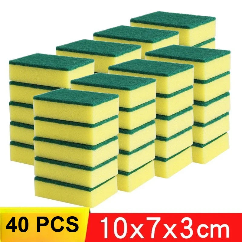Dual-Sided Kitchen Scrub Sponges – Super Absorbent (1–60 Pack)