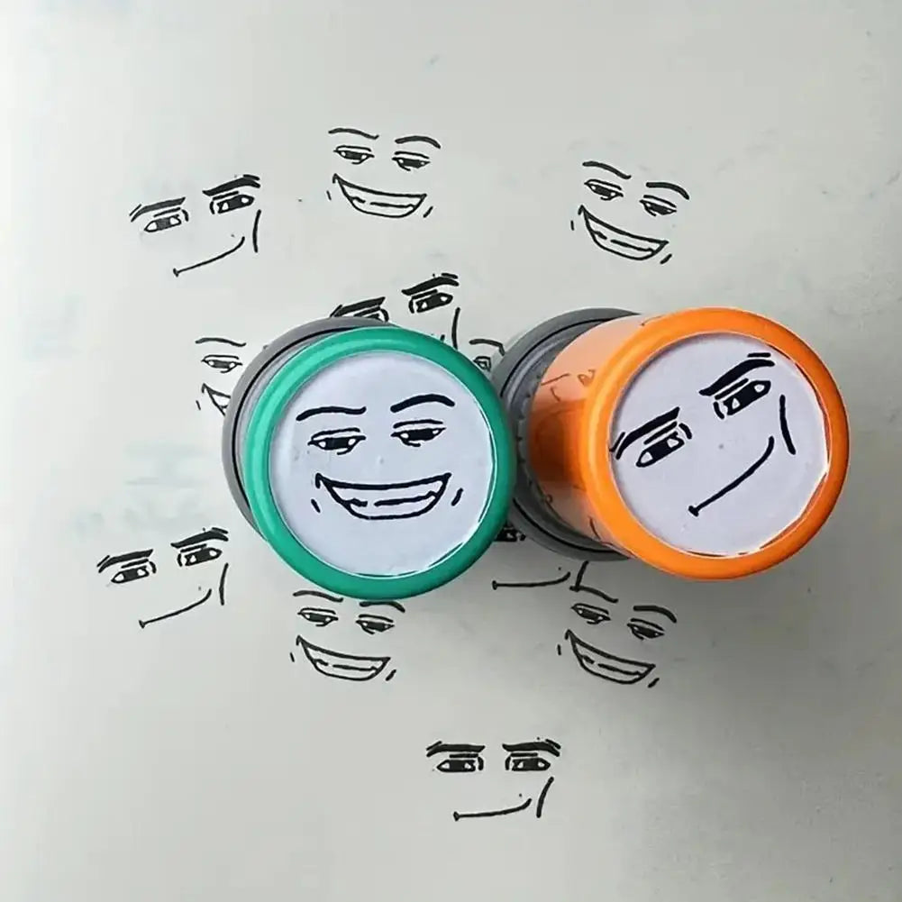 Anime Emotion Ink Stamp – Fun Novelty Seal Kids Craft Toy