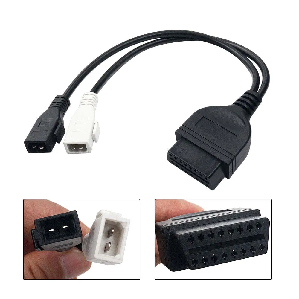OBD1 to OBD2 2x2 16-Pin Adapter Cable – Audi VW Seat Skoda