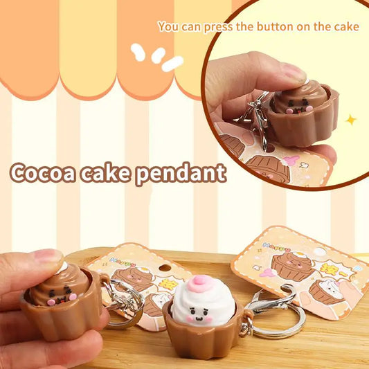 Cute Squishy Clicker Keychain – Slow Rebound Fidget Toy Pendant Novelty Fidget Keychain Oasis Select