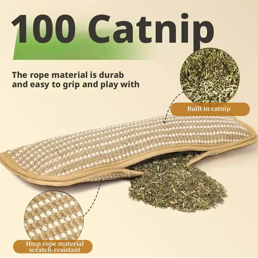 Catnip Pillow Kicker Toy for Cats – Scratch, Chew & Play