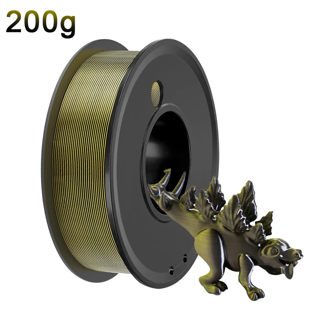Silk Dual Color PLA Filament 1.75mm – Chrome Coextrusion DINGSUN 3D