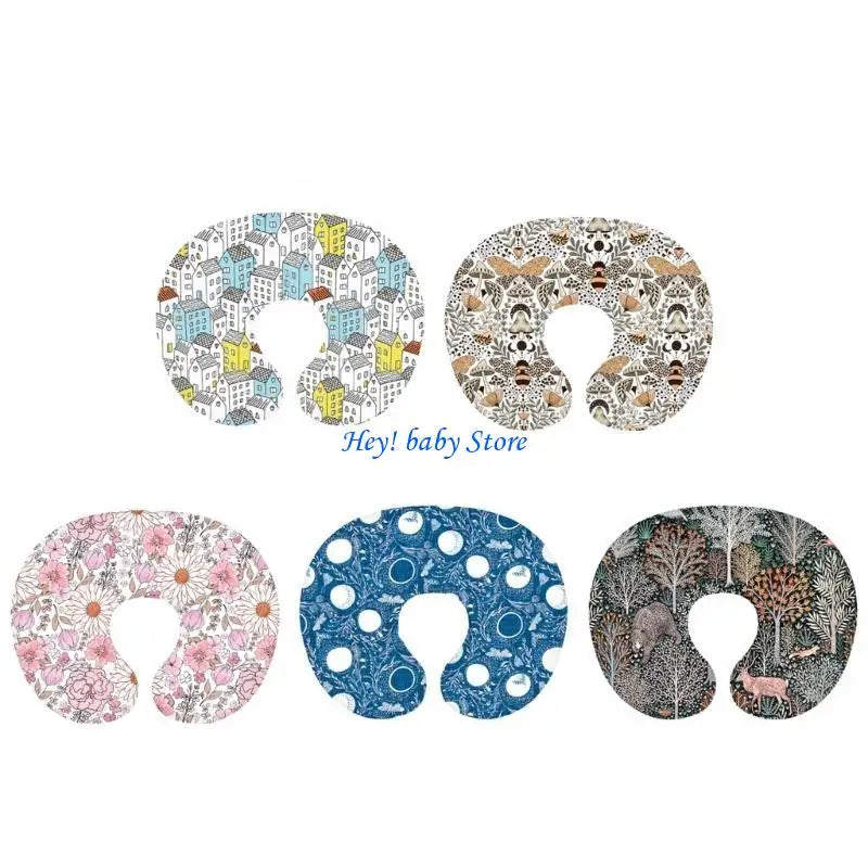 Breastfeeding Pillow Cover – Soft Print Nursing Slipcover