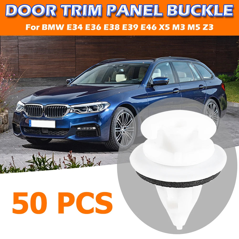 BMW Door Panel Fastener Clips 50/100pcs – Nylon Interior Buckles Peaceful Pleasures Health and Wellness
