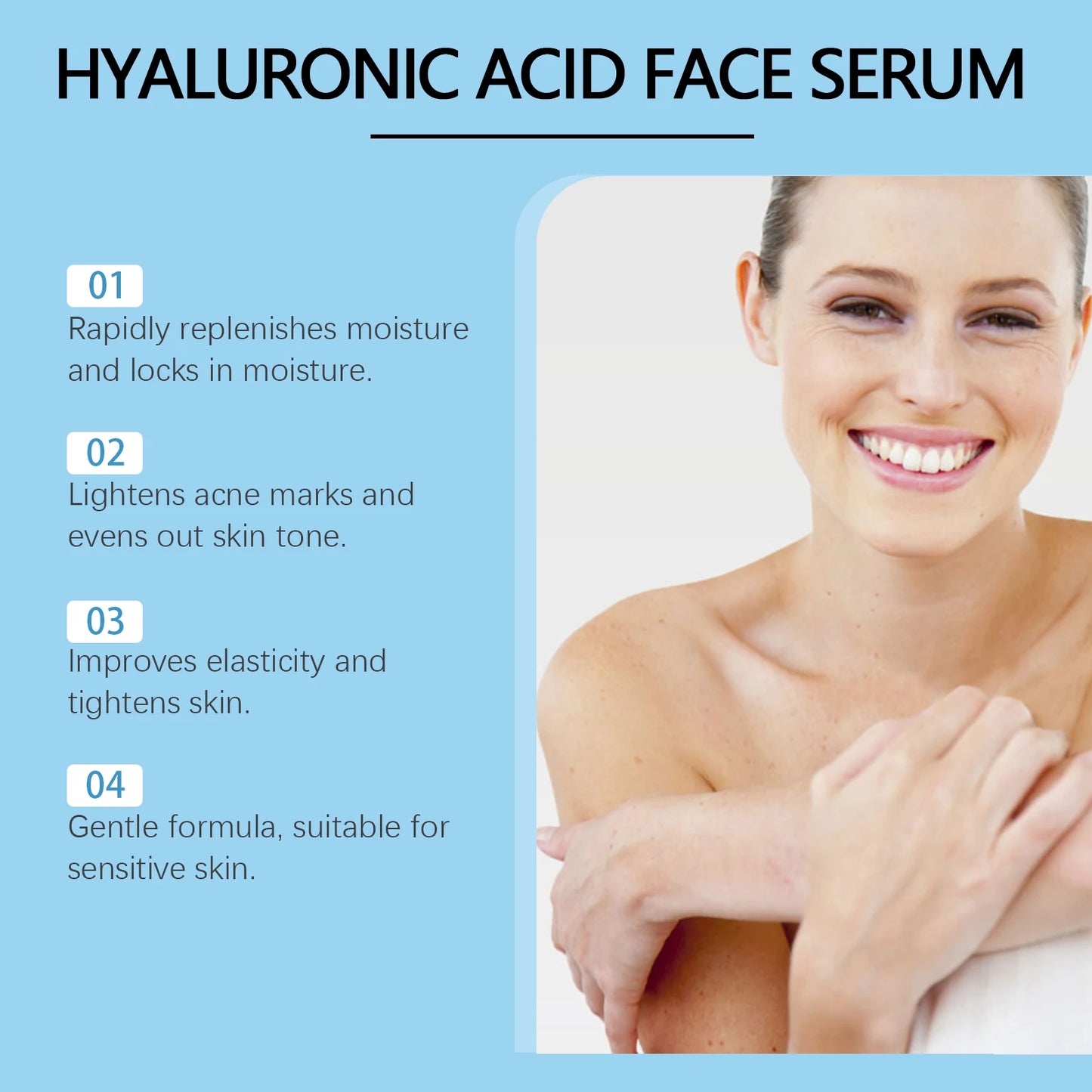 Hyaluronic Acid Facial Serum – Hydrate, Brighten & Minimize Pores