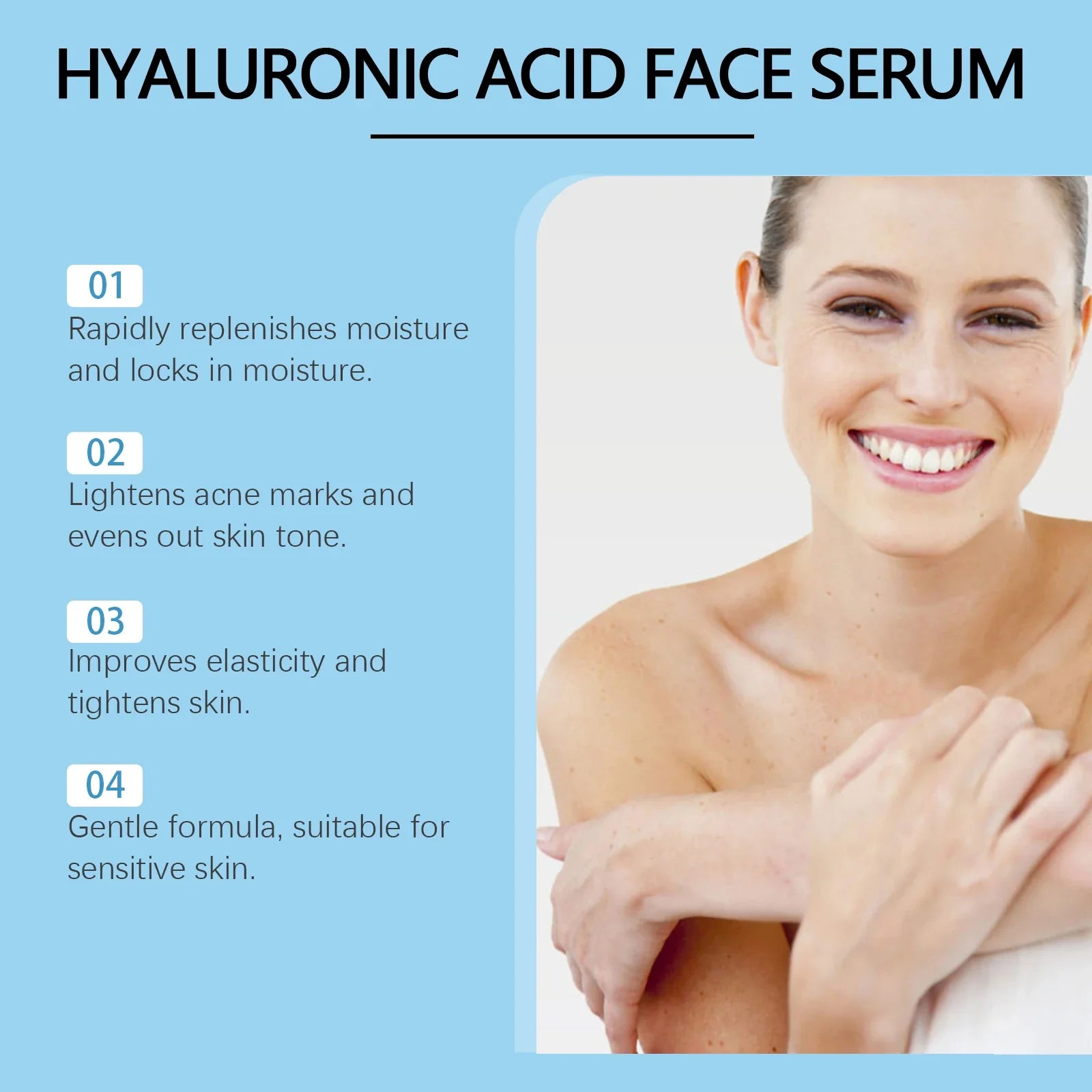 Hyaluronic Acid Facial Serum – Hydrate, Brighten & Minimize Pores Facial Serum Oasis Select