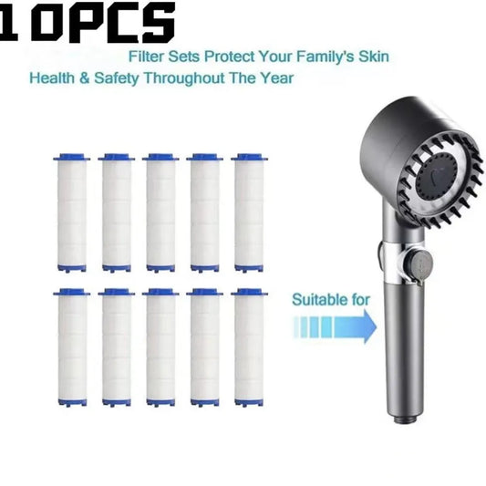 10-Pack Shower Head Replacement Filter Cartridges | PP Cotton Shower Filter Cartridge Peaceful Pleasures Health and Wellness
