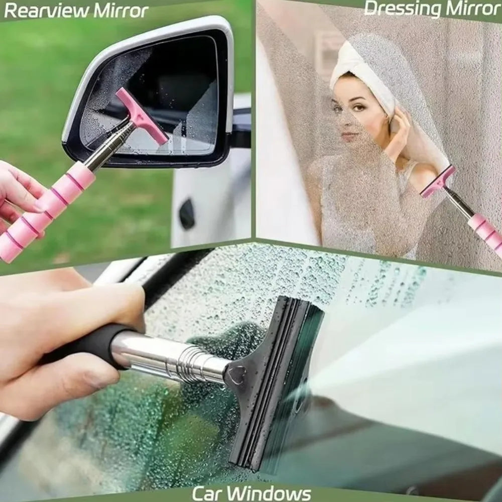 Retractable Car Squeegee | Mirror & Window Cleaning Tool