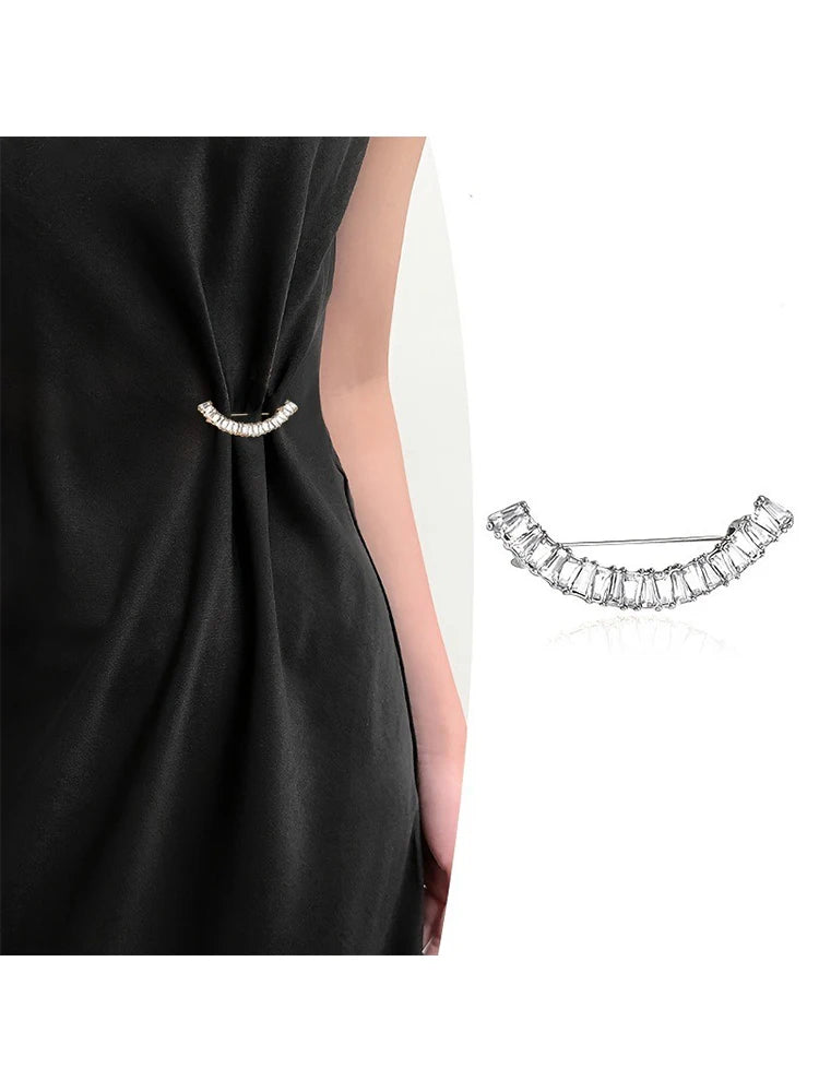 Pant Waist Tightener Smile Buttons Pins Loose Jeans Reusable Cincher