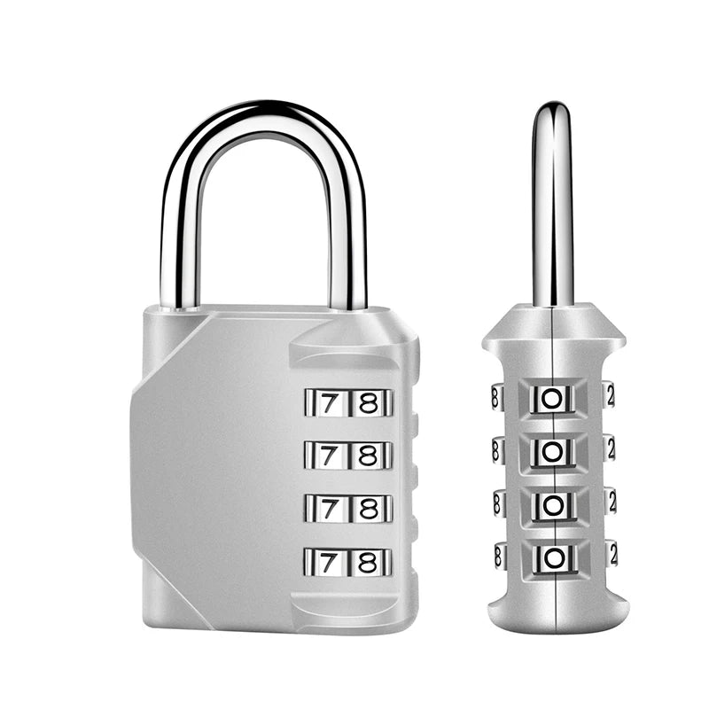 4-digit Padlock Combination Lock/Waterproof Suitcase Lock Locker Bag Bag Gym Home/zinc Alloy Weatherproof Outdoor Fence Lock Peaceful Pleasures Health and Wellness