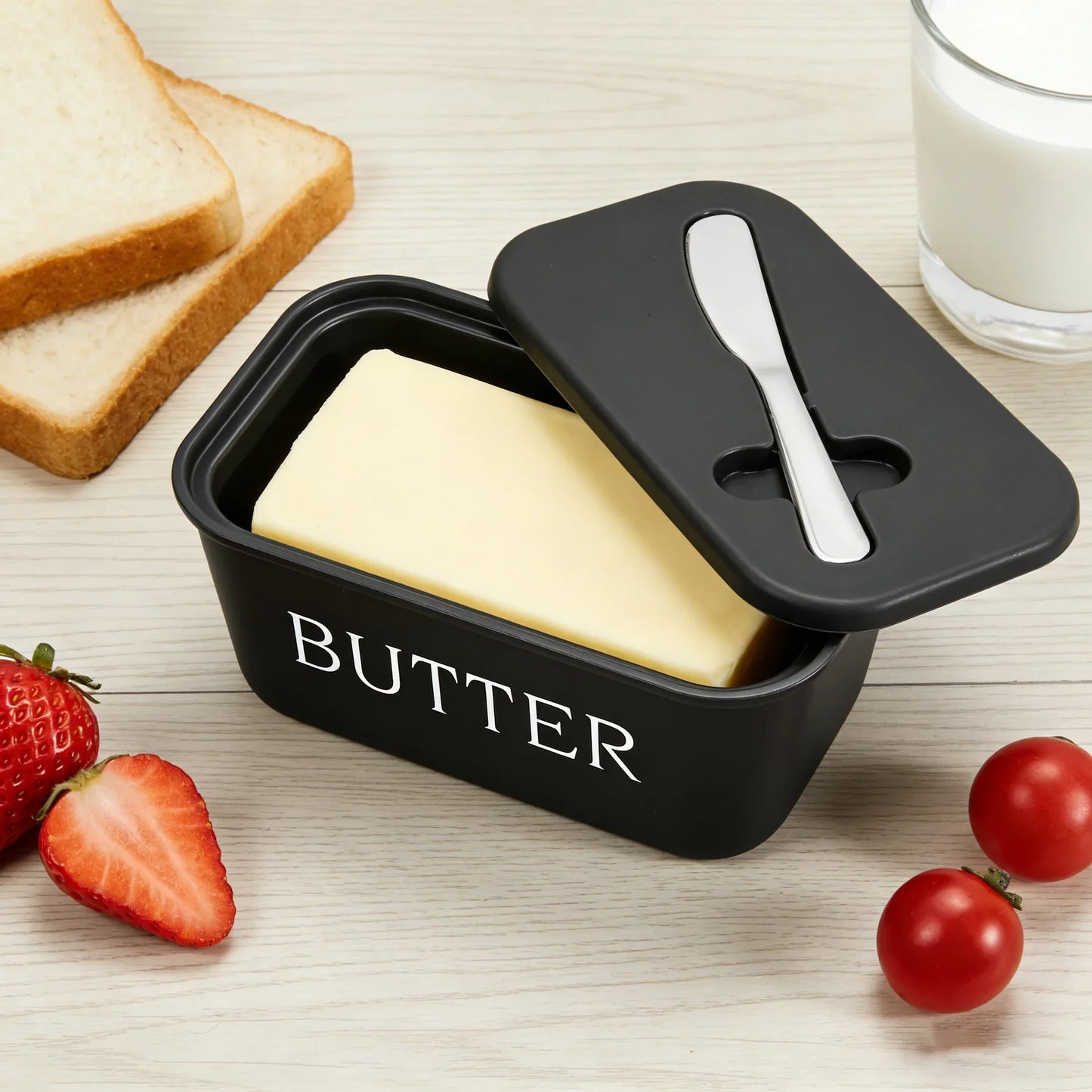 Butter & Cheese Storage Box with Cutter – Food Grade PP Keeper