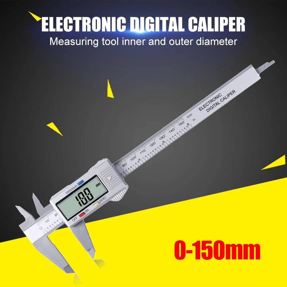 LCD Digital Vernier Caliper – Portable Carbon Fiber Measuring Tool Measuring Tool Peaceful Pleasures Health and Wellness
