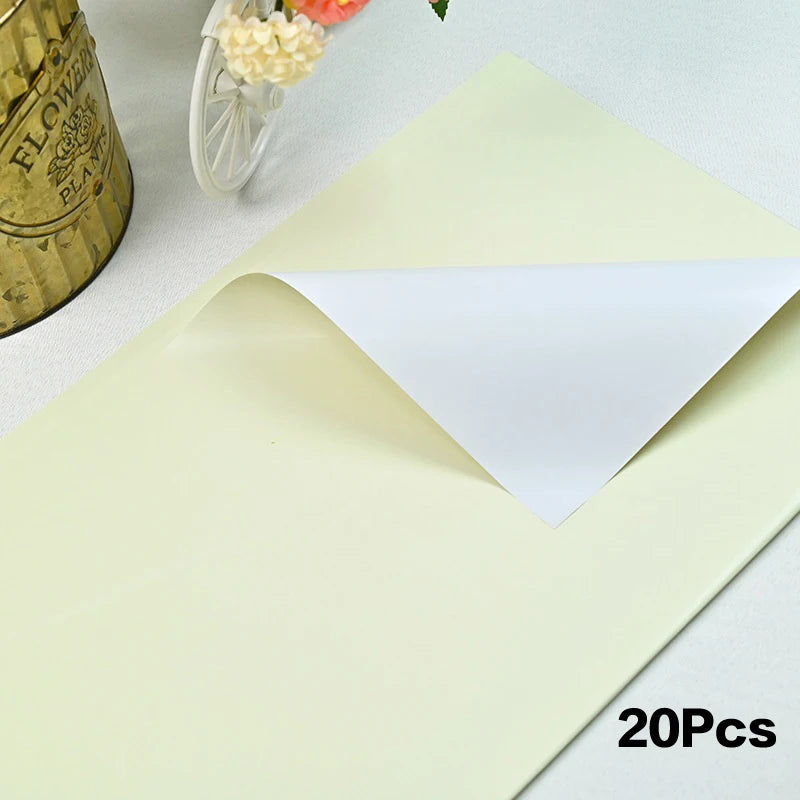 20Pcs Waterproof Two-Sided Floral Wrapping Paper 58×58cm