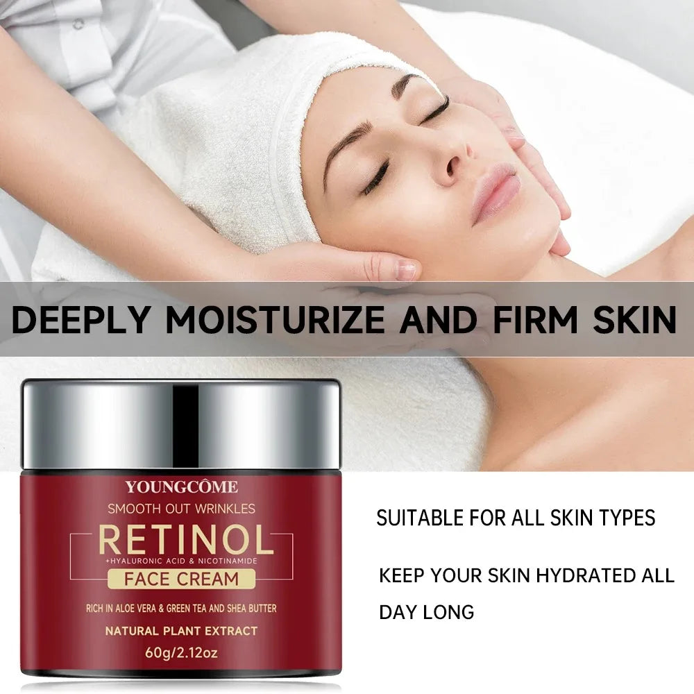1/3PCS Retinol Lifting Firming Cream Repairing Moisturizing Nourishing Cream Brightening Skin Facial Anti-Aging Face Skin Care Peaceful Pleasures Health and Wellness